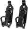 Quick Release Shovel Mount Kit, 2-Pack, Metal Rubber Clamp Wall Brackets, 17-40 mm Tool Holder, Black (Black)