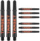 Target Darts Pro Grip Tag Shaft (9er Pack) Multipack Shafts, Professionelles Dart Zubehör, Dart Shaft Set - Schwarz & Orange, Mittlere Länge (47.5mm)