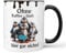Keramiktasse Kaffeetasse | Pinguin | Ohne Kaffee läuft hier gar nichts! | Tasse mit Spruch | Kaffeejunkies | Kollege | Keramik 330ml