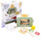 Dorjee- D3.005- Wooden Toaster Grill - Mechanical Timer Ringing - Appliance Imitation - Wooden Toys + 3 Years - Kitchen - 13 Pieces Included