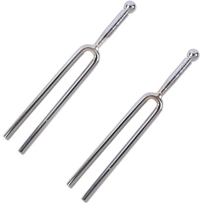 2 Stück Stimmgabel, Standard A440 Tuning Fork Stimmgerät, Geige Stimmgabel, Standard A440 Hz Stimmgabel aus Metall, für Musical, Standardinstrumente, Violine, Gitarre