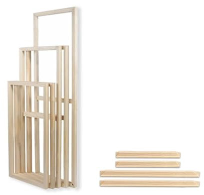 Holz-Leinwandrahmen, DIY-Bilderrahmen, Posterrahmen, Zubehör, wiederverwendbare Drucke, Wandkunst, Heimdekoration (Farbe: Breite 160 cm (80 cm x 2), Größe: Höhe 65 cm