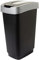 LIVINJA Mülleimer Küche 25L - Geruchsdicht Abfalleimer mit Schwingdeckel, 1er Set 25 Liter, 60x45x34 cm, Robust Recycelbarer Kunststoff, Schwarz, Made in EU