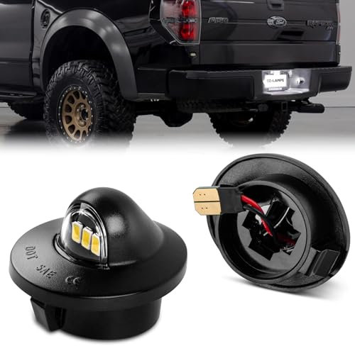 OZ-LAMPE Kennzeichenbeleuchtung für Ford F150 2001-2014, Kennzeichen mit Canbus Fehlerfrei, 2 Stücke
