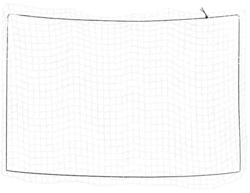 vidaXL Red de Remolque con Cuerda elástica PP Blanco 3x2 m, Red de Carga, Red de Carga para Remolque, Cubierta de Remolque de Malla