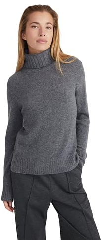 Style & Republic Damen Rollkragenpullover aus 100% Kaschmir, Regular-Passform, stilvoller Premium-Cashmere-Strickpullover für Herbst und Winter