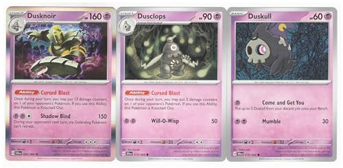 Dusknoir 020/064 Shrouded Fable Pokemon 3 Card Lot