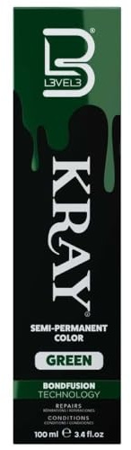 L3VEL3 KRAY Semi Permanent Hair Color 100ml - Green