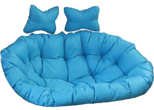 Hollywoodschaukel für den Außenbereich, Terrasse, Doppeleier, mit luxuriösem waschbarem Kissen, Hängestühle für den Garten