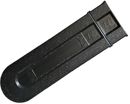 14 inch Chainsaw Bar Cover,Suitable for 12 14 Chain Saw Bar Protective Cover, Chainsaw Chain Cover, Scabbard Guard, Plastic Durable Cutter Parts Tools Plate Protect Anti Scratch.（ Black）