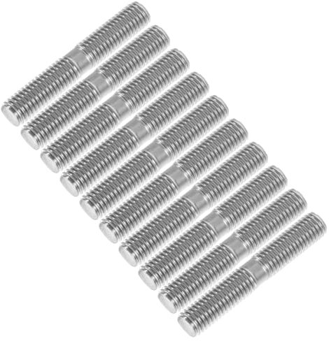 DIYEAH 10stücke Edelstahlbolzen Mit Doppelgewinde Stabiler Bolzen Für Radumbau Fester Austauschbarer Doppelbolzen Inklusive Schrauben Und Bolzen Für Vielfältige Anwendungen