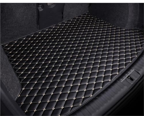 Bandeja Maletero para Citroën para C4 para Picasso para Cinco para Asientos 2014-2018 Alfombrilla Maletero Revestimiento Carga Alfombra Piezas Protector Maletero(Black and Beige)