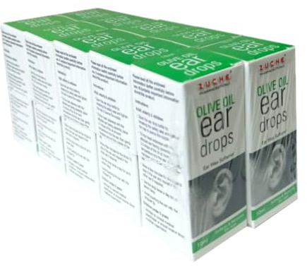 Natural Olive Oil Drops 10 ml | Ear Wax Softener | Free from Harmful Chemicals | 10 Bottle Pack