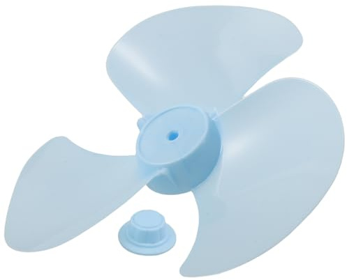 TOVINANNA Universal 12-Inch 3-Blade Plastic Fan Blade Replacement with Nut Cover for Standing Floor Fan Pedestal Parts for Household and Outdoor Use