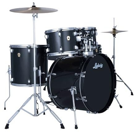 Drive 5 Piece Drum Set With Cymbals and Hardware Moon Dust