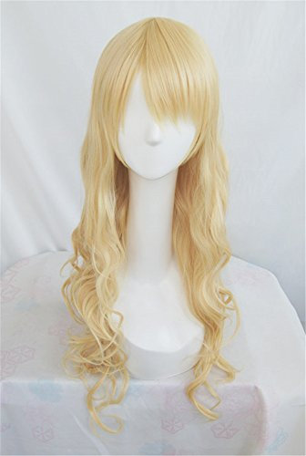 LanTing Cosplay Perücke Mystic Messenger Rika Blonde Curl Lange Perücke Cosplay Party Fashion Anime Human Costume Full wigs Synthetic Haar Heat Resistant Fiber
