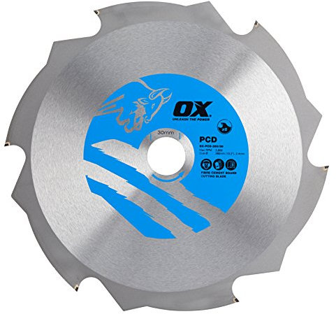 OX Fibre Cement Cutting Blade - 6 Teeth - 260/30mm