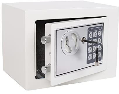 Luxury Electronic Digital Safe Box with Keypad for Home Office Hotel Business Jewelry Gun Use Cash Storage (Silver 1)