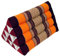 GURU SHOP Dreieck Thaikissen, Dreieckskissen, Kapok - Orange/braun, 30x30x50 cm