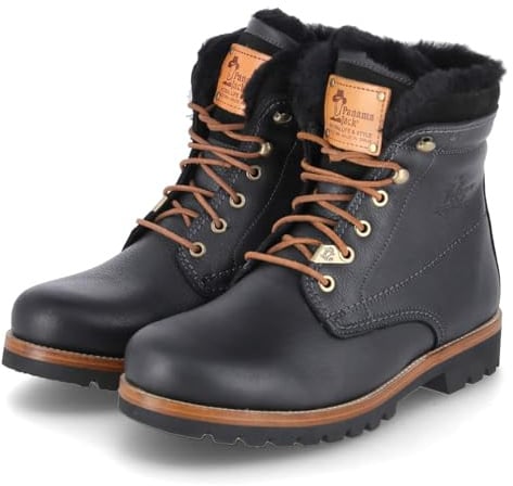 Panama Jack P03 Aviator Igloo C18 Stiefel mit Warmfutter Glattleder Herren in schwarz - Gr. 46