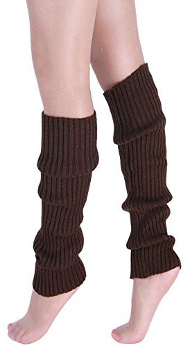 carol -1 Damen Mädchen Beinwärmer Stulpen Legwarmers Grobstrickstulpen Lange Winter Beinwärmer Gestrickt Verdicken Beinstulpen Böhmen Mädchen Extra Lang Warmer Over-Knee Lange Stulpe Tanzen Strumpf