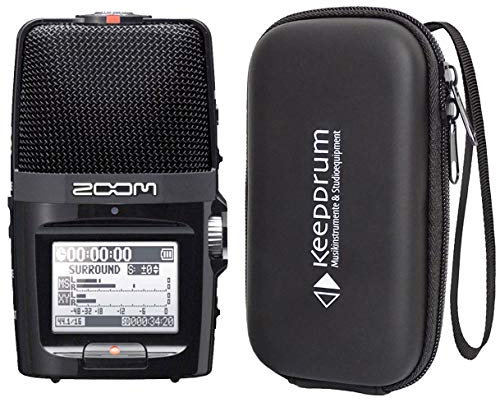 Zoom H2n handheld Audio-Recorder + keepdrum Soft-Case Tasche