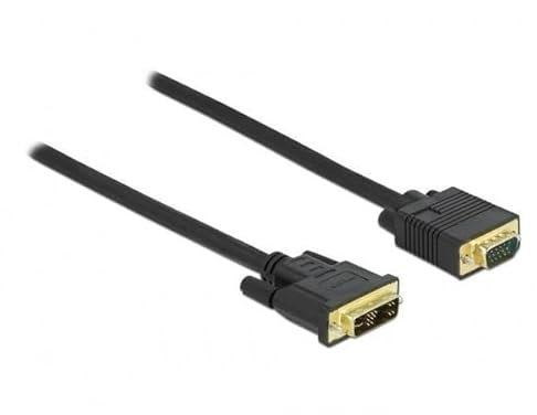 Delock Cavo DVI 12+5 maschio a VGA maschio 3 m