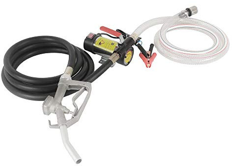 175W Dieselpumpe Heizölpumpe Ölabsaugpumpe mit Schlauch Automatische Pistole 50L/min 12V