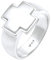 Kuzzoi Siegelring Herrenring Kreuzring, massiver Ring (15 mm) mit Kreuz Symbol für Herren in 925 Sterling Silber, Gebet Kreuz Ring für Männer, Ringgröße 64, 0601851121_64