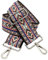 BENAVA Verstellbarer Schulterriemen für Taschen 75-135 cm | Taschengurt Bunt Breit 50mm | Farbe Karabiner Silber | Taschengurte zum Wechseln | Schultergurt für Taschen
