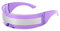FEISEDY Futuristische Sonnenbrille Schmale Zyklopen Schnelle Brille Herren Damen für Halloween Weihnachten Karneval Festivals Rollenspiel B2740
