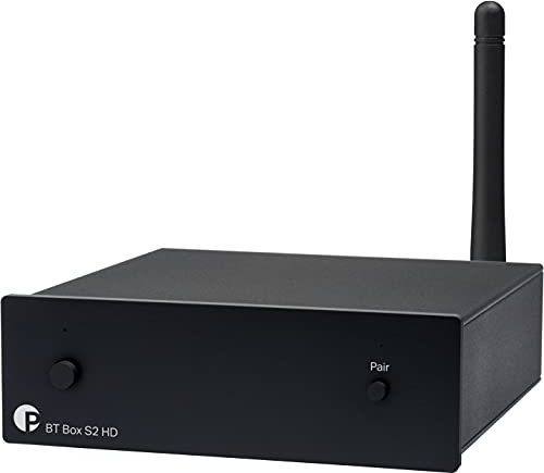 Pro-Ject BT Box S2 HD, Audiophiler hochauflösender Bluetooth 5.0 Empfänger, unterstützt aptX-HD, Schwarz