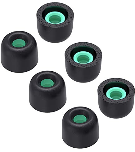 TENNMAK Memory Foam Ohrstöpsel Ersatz für Sony WF-1000XM4,WF WI XBA Serie WF-SP900 WF-XB700 WI-1000X Ohrstöpsel *3 Paare (Mitte)