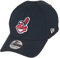 New Era Cleveland Indians Black Base Black 39Thirty Stretch Cap - S-M (6 3/8-7 1/4)