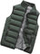 Doudoune sans Manche Homme Zippé Travail Blouson Chauffant Homme Pulls, Gilets et Sweats Homme Manteaux Veste Coupe Vent Hiver Chaude Legere Chasse Marque Pas Cher Automne Halloween Armée Verte XL