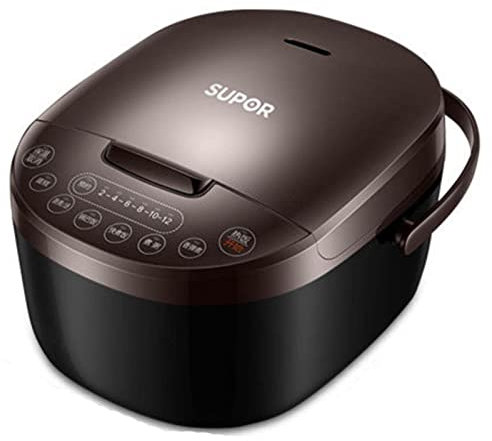 NIBHZ Olla arrocera pequeña, Mini arrocera eléctrica de 3L con Olla Antiadherente para Sopa de Granos, estofado, Yogur