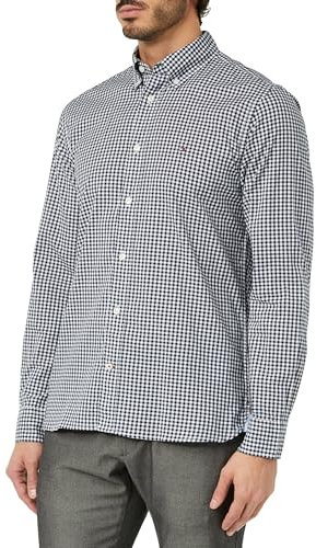 Tommy Hilfiger Chemises décontractées pour Homme, Bleu (Ciel désert/Blanc Optique), XS