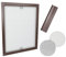 Time4Blinds zanzariera per finestre - zanzariera Senza Foratura, con Telaio in Alluminio zanzariera accorciabile Individualmente - zanzariera a Rete per Mosca – 60x150cm – Cornice Marrone