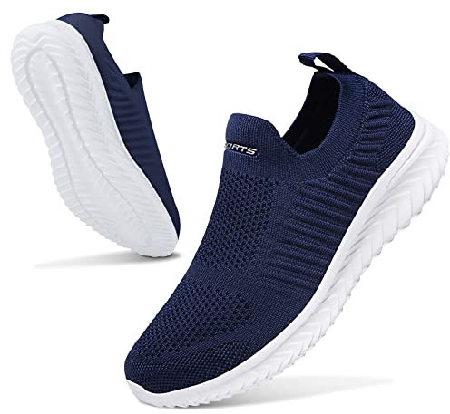 Littleplum Damen Sneaker Atmungsaktiv Turnschuhe Leicht Laufschuhe Sportschuhe Damen Schuhe,Dunkelblau,38 EU