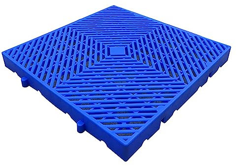 Palette Emboîtement de Stockage Marchandise, Palette Plastique pour Sous-Sol Stockage, Combinaison de Caillebotis Plastique, Grille de Stockage Palettes pour Entrepôt, Rangement, Etagère, Exterieur (