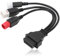 KASturbo OBD2 Diagnosekabel 3 4 6 Pin Adapte Kabel OBD-II Motorsystem Fit für Honda Suzuki Motorrad Fehlererkennung Stecker