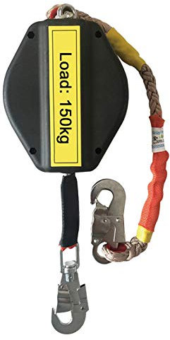 Absturzsicherung, selbsteinziehende Rettungsleine, persönlicher Absturzbegrenzer mit drehbarem Stahlhaken, stoßdämpfende Lanyard-Rückhaltevorrichtung für Arbeiten in der Höhe