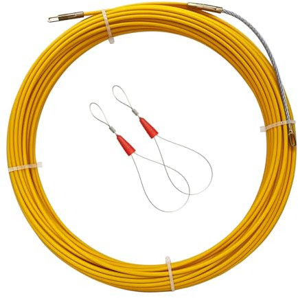 Extracteur de câble de tige de ruban adhésif en fibre de verre, 3mm 15m 30m, bobine de câblage, extracteur de câble de Conduit (Color : 3MMX15M)
