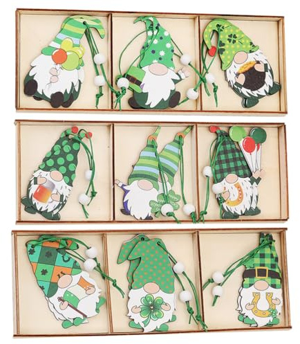 PRETYZOOM Irland GNOME Tag St. Patricks Day Dekorationen Holz GNOME Ausschnitte Für Home Decor