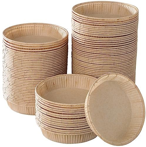 IMIKEYA Paper Tart Pans 100pcs Disposable Pie Cake Liners Nonstick Parchment Quiche Pan Muffin Liners for Dessert Baking