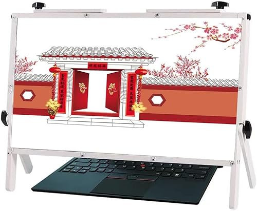 Anti-Blaulicht-Lupe zum Lesen für Senioren, Laptop-Bildschirmlupe 55,9 cm (22 Zoll), Computer-Lupe, 3-4-mal, verstellbarer Winkel, Laptop-Displayschutz, Ständer, Büro S hopeful