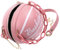 WRITWAA Modische Basketballform UmhäNgetasche Damen Klein, Trendy Handtasche FüR Freizeit Und Ausgehen, Rosa Tasche Aus Hochwertigem Material