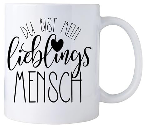 Du bist mein Libelingsmensch Tasse Valentinstag-Kaffeetasse Kaffeebecher Geschenkidee zum Valentinstag Valentinstagsgeschenk Geschenk für Sie/Ihn, Geschenk