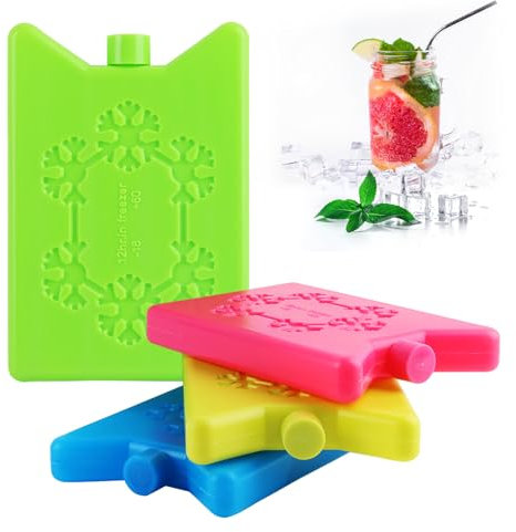 XiXiRan Bloc Réfrigérant Contenant du Gel * 4 Pièces * 200 ML, Élément de Refroidissement Qui Peut Être Emporté avec Vous,Bloc Glace pour Glacièr Réutilisables, pour la Conservation des Aliments