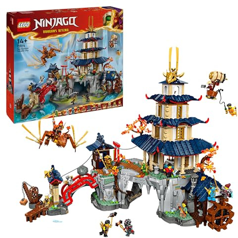 LEGO Ninjago Tournament Temple City Set 71814, 3489 Teile, 14 Minifiguren, Bauspielzeug, Neuerscheinung 2024
